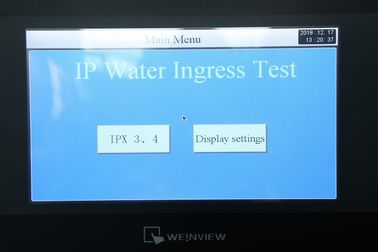 자동 비 시험 장비 Iec60529 Ipx3 Ipx4 강우 물 비 살포 시험 약실
